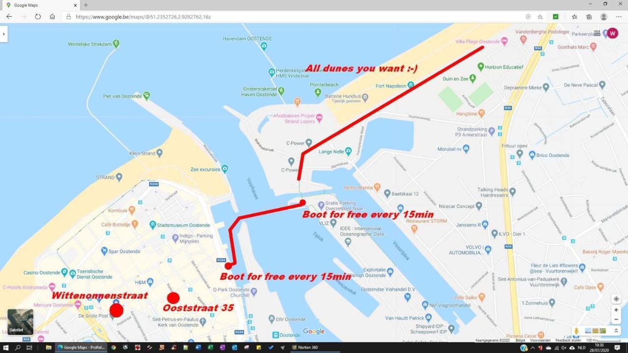 Privé-kamer Centrum Met Eigen Badkamer/wc * Oostende